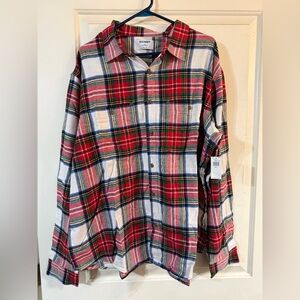Old Navy Men's Multicolor Plaid Button Down Shirt